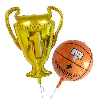 2tk Meister trofee Foolium õhupalli Esimese koha Jalgpall korvpall Pool Heelium Õhupallid, Baar Sünnipäeva Tähistamine Decor Dušš