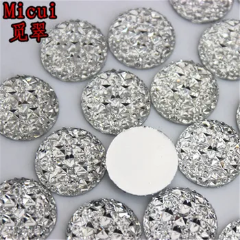 Micui 50TK 14mm Ring Crystal Flatback Vaik Kive Kivi Helmed Scrapbooking Käsitöö Ehted Tarvikud MC223
