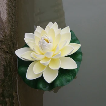 1 TK Uued Dekoratiivsed Ujuvad Võltsitud vesiroosi Simulatsiooni Taimede Kunstliku Lotus eest, Aed, Terrass, Vesi, Tiik Avaliku Purskkaev