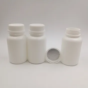 24pcs100ml HDPE valge Plastik Kapsel Pakendi avamise tuvastamist Konteiner Meditsiini pill pudel võltsimiskindlad Kork