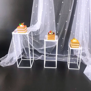 Valge Metall Kook Hammas Pulm Kuld Magustoit Display Rack Sünnipäeva Dekoratiivsed Cupcake Hammas Toidu Kook Sahtel