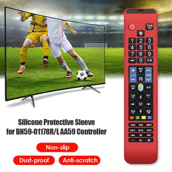 Remote Control Cover TV Silikoon karpi puldiga Põrutuskindel Kaitse Samsung BN59-01178R/L AA59