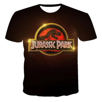 2021 Uus Ilus 3D-Printimine Populaarne Filmi Jurassic Park Poiss/Tüdruk Võimutsev Trend Trükkimine Lühikeste varrukatega T-Särgid, Topid 4T-14T