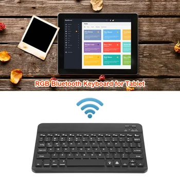 RGB taustavalgustusega Bluetooth-ühilduva multi-värvi vahetada klaviatuuri seade, sobib iOS Android telefonid ja tabletid