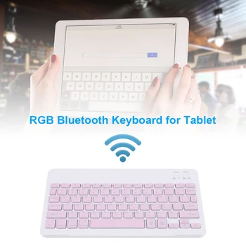 RGB taustavalgustusega Bluetooth-ühilduva multi-värvi vahetada klaviatuuri seade, sobib iOS Android telefonid ja tabletid