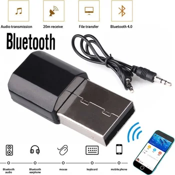 3,5 MM Traadita USB-Bluetooth 4.0 AUX Audio Stereo Muusikat Kodus Auto Vastuvõtja Adapter