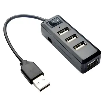 Arvuti 4 Ports USB 2.0 HUB Telefon Tasuta Splitter Laiendamine Vahetaja Adapter Plug and Play-No Juhile Tarkvara
