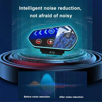 Traadita Kõrvaklappide A10 Bluetooth-ühilduva Kiivri Peakomplekti IP67, Veekindel LED Mootorratta Jalgrattasõit Laetav Helistab Muusika
