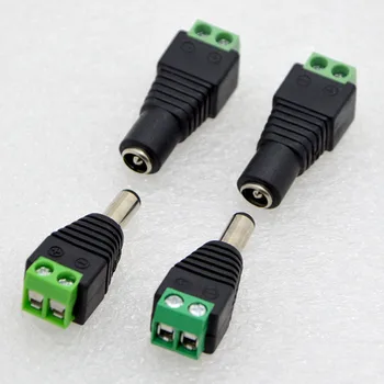 Uus DC Power Socket 5.5X2.1,5.5X2.5 mm 12V DC Power Interface-Mees Ja Naine Plug Connector Erilist Hulgimüük