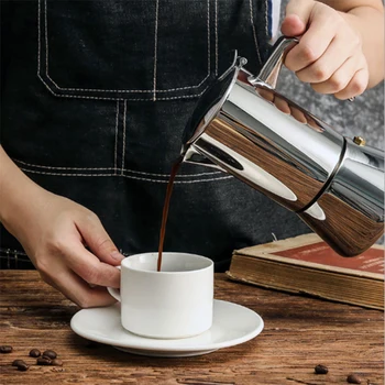 100ml/200ml/300ml/450ml Kaasaskantav Espresso Kohvik Coffee Maker Moka Pot Roostevabast Terasest Kohvi Õlletehase Veekeetja Pot Pro Barista