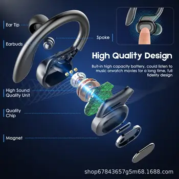 Savioke VV2 Juhtmeta Kõrvaklapid Sport Earbuds Touch Control LED-Ekraan, Muusika Peakomplekt Iphone Huawei Auriculares Bluetooth