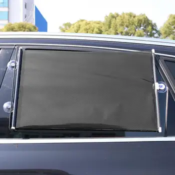 Must PVC Auto Pakiruumi Esiklaas, Päikese Vari Visiir Kokkuklapitavad Auto Ploki Kaas Akna Ees Auto Roller Blind 50cm*125cm