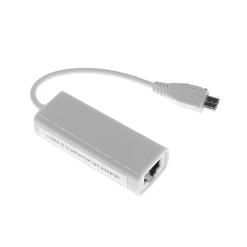 Micro USB RJ45 Ethernet LAN Card USB 2.0/1.0 Adapter 100Mbps Jaoks Vaarika Pi4B/3B+/3B/NULL W/Null/Tahvelarvuti