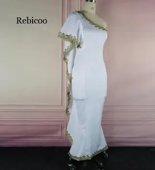 Suvel Maxi Kleit Naistele Asümmeetriline Prindi Ühe-õla-Valge Vestidos Kleit Küpsed Naised Elegantne peokleidid Rüü Femme