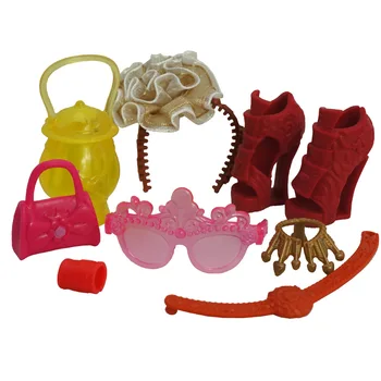 Kingad, Müts, Prillid-Tarvikud Pack 1/6 Barbie Monster High BJD Nukk Mängida Maja Tüdruk Jõulud Mänguasjad
