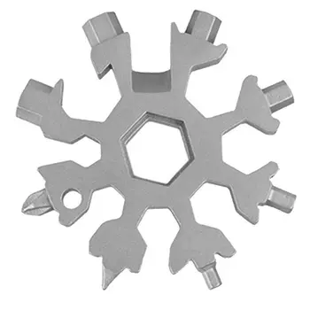 19-in-1 Lumi Võtmehoidja Vahendid Multi-tööriista Mutrivõtmed Kombinatsioon Roostevabast Terasest Lumi Kuju Väljas Kaasaskantav Lumehelves