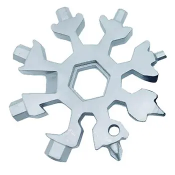 19-in-1 Lumi Võtmehoidja Vahendid Multi-tööriista Mutrivõtmed Kombinatsioon Roostevabast Terasest Lumi Kuju Väljas Kaasaskantav Lumehelves