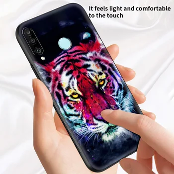 Lõvi,Hunt, Tiiger, Leopard, Räni puhul Huawei 10 20 Pro P30 P40 Lite E P40 Pro Plus P Smart Z 2021 Luksus Pehme Telefoni Juhtudel