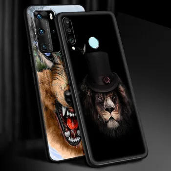 Lõvi,Hunt, Tiiger, Leopard, Räni puhul Huawei 10 20 Pro P30 P40 Lite E P40 Pro Plus P Smart Z 2021 Luksus Pehme Telefoni Juhtudel