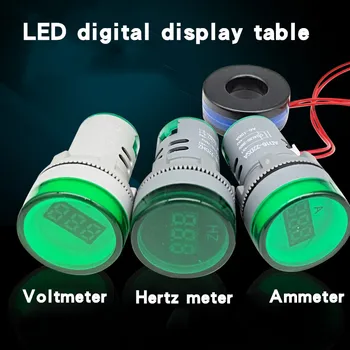 22MM AD16-22DSV tüüp AC DC5-500V Mini Pinge Meetri LED Digitaalne näidik Voltmeeter Märgutuli Lamp Ammeter Hz sagedus