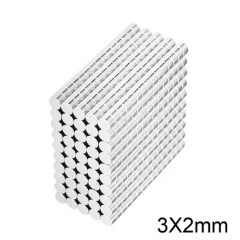 100~5000pcs 3x2 Otsingu Väike Läbimõõduga Magnet 3mm x 2mm Lahtiselt Väike Ring Magnetid 3x2mm Neodüümi Ketas Magnetid, mis on tugev 3*2 mm