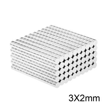 100~5000pcs 3x2 Otsingu Väike Läbimõõduga Magnet 3mm x 2mm Lahtiselt Väike Ring Magnetid 3x2mm Neodüümi Ketas Magnetid, mis on tugev 3*2 mm