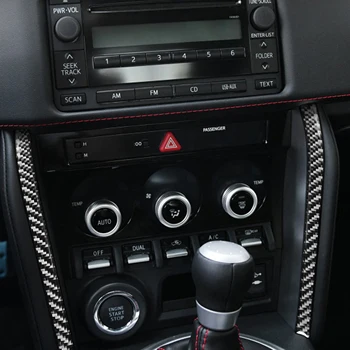 Toyota 86 Subaru BRZ 2017-2019 Päris Musta Värvi Carbon Fiber Kleebis, millel on Keskne Kontroll Raadio Pool Triml Interjöör Auto Accessory