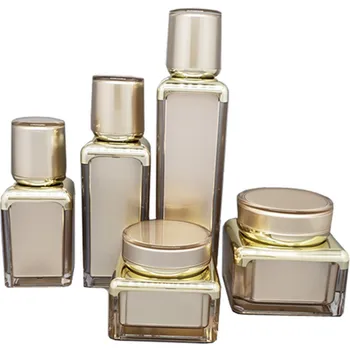 5tk/10tk Kõrge kvaliteediga Tühi Kosmeetika Pakendi Vaakum Lotion Pudel Näo / Silmade Koor Jar Travel Set Korduvtäidetavaid pudel Mahuti