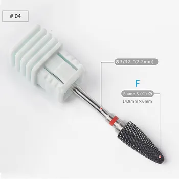 1tk Bullet Keraamiline Nail Drill Bit Pöörata Burr Milling Cutter Bits Maniküüri-Pediküüri Vahendid Elektrilised Nail Drill Tarvikud 4P