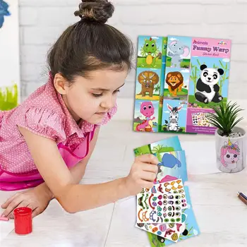 Cute Cartoon Loomade Puzzle Kleepsud Lapsed Lapsed DIY Naljakas Mänguasjad Kokku panna Pusle Loomaaed Dinosaurus Haridus-Õppimise Mängud Kingitused