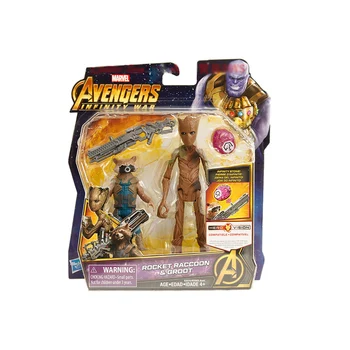 15cm Hasbro marvel legends Avengers: Infinity Sõda Groot Raketi Pesukaru Vallas Puu Mees Tegevus PVC Kogumise Mudeli Mänguasi Anime Fi