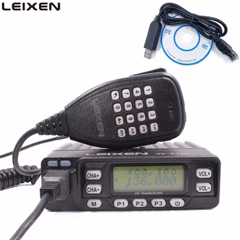 Autoraadio LEIXEN VV-898 25W Dual band 144/430MHz Mobiil Transceive Amatöör Ham Raadio + USB Programming Cable Leixen UV-25HX