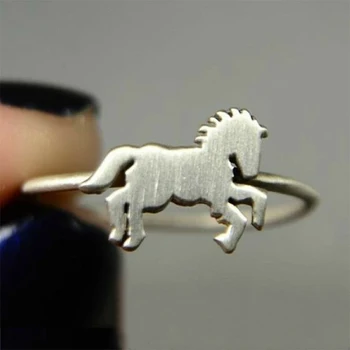 Huitan Mees ringi, mis sümboliseerib edu Hobune Ringi Meeste Hiina Zodiac Loomade Ehted Tuua Õnne Sulle Sünnipäevaks Kingituse