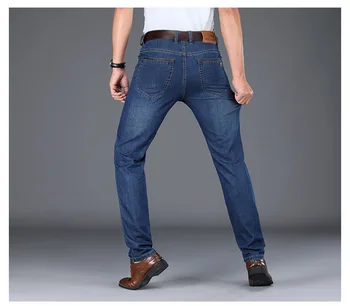 J2761-Kevadel ja suvel teksad meeste lahtised sirge toru meeste püksid äri püksid