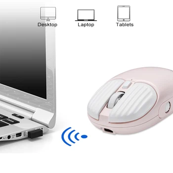 Motospeed BG90 Bluetooth Juhtmeta Hiir, 2.4 G/Bluetooth Kolme-mode Hiired Multi-Süsteemi Ühendus Arvuti ARVUTI Sülearvuti Gaming Mouse