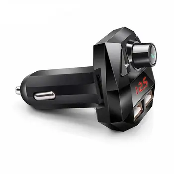 Must Traadita 5.0 Bluetooth Car Kit FM-Saatja-Vabad autolaadija MP3-Mängija 3.1 Käed-vaba Audio Vastuvõtja Dual USB