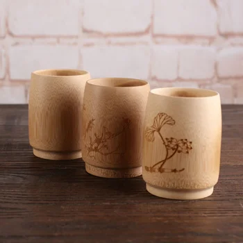 Bambusest Karboniseerimisel Õlu Vee Kruus Bambusest Cup Bambusest Toru Teacup Värvimata Tee Pot Käsitöö