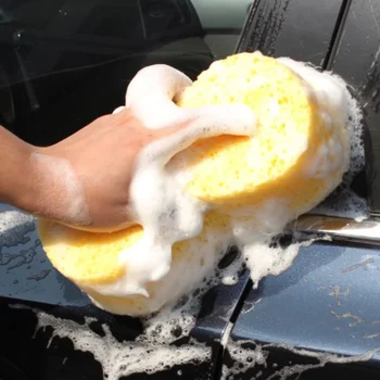 1tk Sponge Lapiga Auto Kärgstruktuuri Sponge Pesumasin Sponge Pesemine Puhastus Suruma autopesula harjade