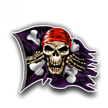 Jolly Roger Piraat Skull & Crossbones Lipu Auto Kleebised Auto Decal Mootorratta Kate Kriimustusi Kleebised Tarvikud PVC13x11cm