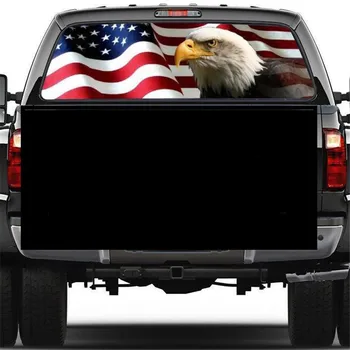 Esiklaas Kleebised American Eagle Kleebised Lipu tagaklaasi Esiklaas Veoauto MAASTUR Nahast Cartoon Decor Päikesevarju Auto Kleebis