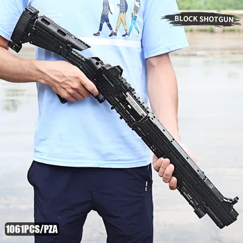 Hallituse Kuningas 14003 SWAT Relv On Benelli M4 Super 90 Relva Mudel, Hoone Plokid, Tellised Assamblee Püstol PUBGed Relv Mänguasjad, Lapsed Kingitusi
