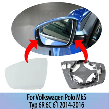 Asendamine Välispeeglid Klaas, Vasak ja Parem Volkswagen Polo Mk5 Typ 6R 6C 61-2016 Soojendusega