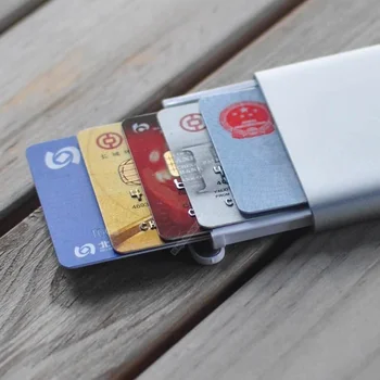 Youpin mijia Miiiw Kaardi Omanik on Roostevabast Terasest Hõbedane Alumiinium Krediitkaardi Juhul Naised Mehed Id-Kaardi Box Juhul Taskus Rahakott