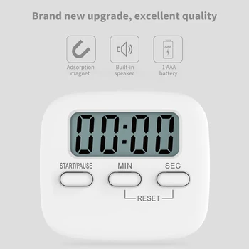LCD Digitaalne Köök Taimer Magnet Toetus Seista Toiduvalmistamis Taimer Alarm Magada Meeldetuletus Kell, Stopper Alarm Clock
