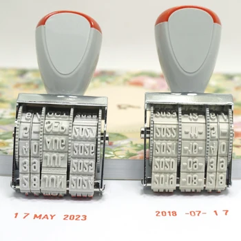 Plastist Metallist 5mm Kõrge Digitaalse Date Stamp Reguleeritav Vöö Jooksja Tüüp Date Stamp uustulnukad Tarvikud