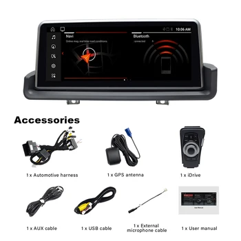PLAZOLA Android 10 Auto Multimeedia Navi GPS-Mängija BMW 3-Seeria, E90 E91 E92 E93 2005-2012 Parempoolse rooliga Traadiga CarPlay BT