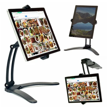 Köögi Töölaua Tablett Seista Pad Wall Mount Omanik iPad Pro 12.9 IPAD Air Iphone ' i Toetus 5 Tolli-10.5 Tolli(Must)