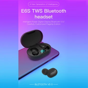 Earbuds Bluetooth V5.0 LED Stereo Sport Kõrvaklapid Laetav IPX4 Veekindel Digitaalne Kõrvaklapid 2021 Hot MÜÜK