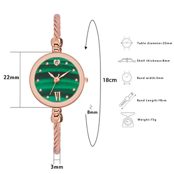 2021 vaadata naiste Minimalistlik Mood Rihm Dial Naiste Quartz Watch Kingitus Väike ketas õhuke käevõru luksus elegantne reloj