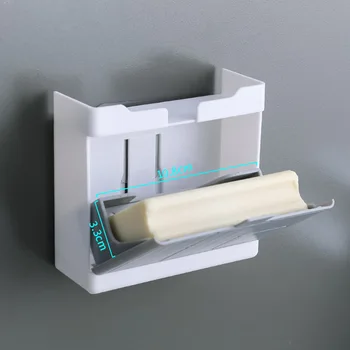 Loominguline Vannitoa Seina Riputamise Topelt Laekaga Soap Box Multifunktsionaalne Clamshell Seep Äravoolu Ladustamise Rack
